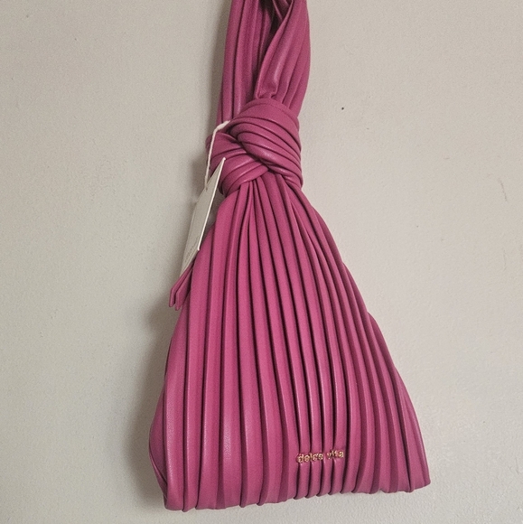 Dolce Vita Carey Pleated Wristlet Pink - Picture 3 of 10